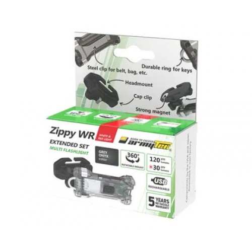 Наключный фонарь Armytek Zippy Extended Set WR (Grey Onyx) в Самаре