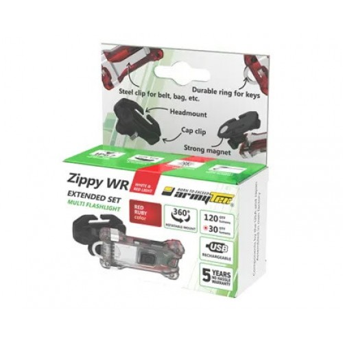 Наключный фонарь Armytek Zippy Extended Set WR (Red Ruby) в Самаре